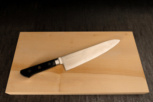 Gyuto Knife 210mm (8.3") – High-Speed Steel – Black Pakka Wood Handle