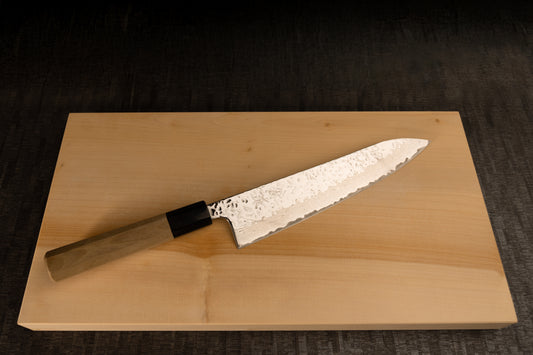 Gyuto Knife 210mm (8.3") – Nickel Damascus – Magnolia Handle