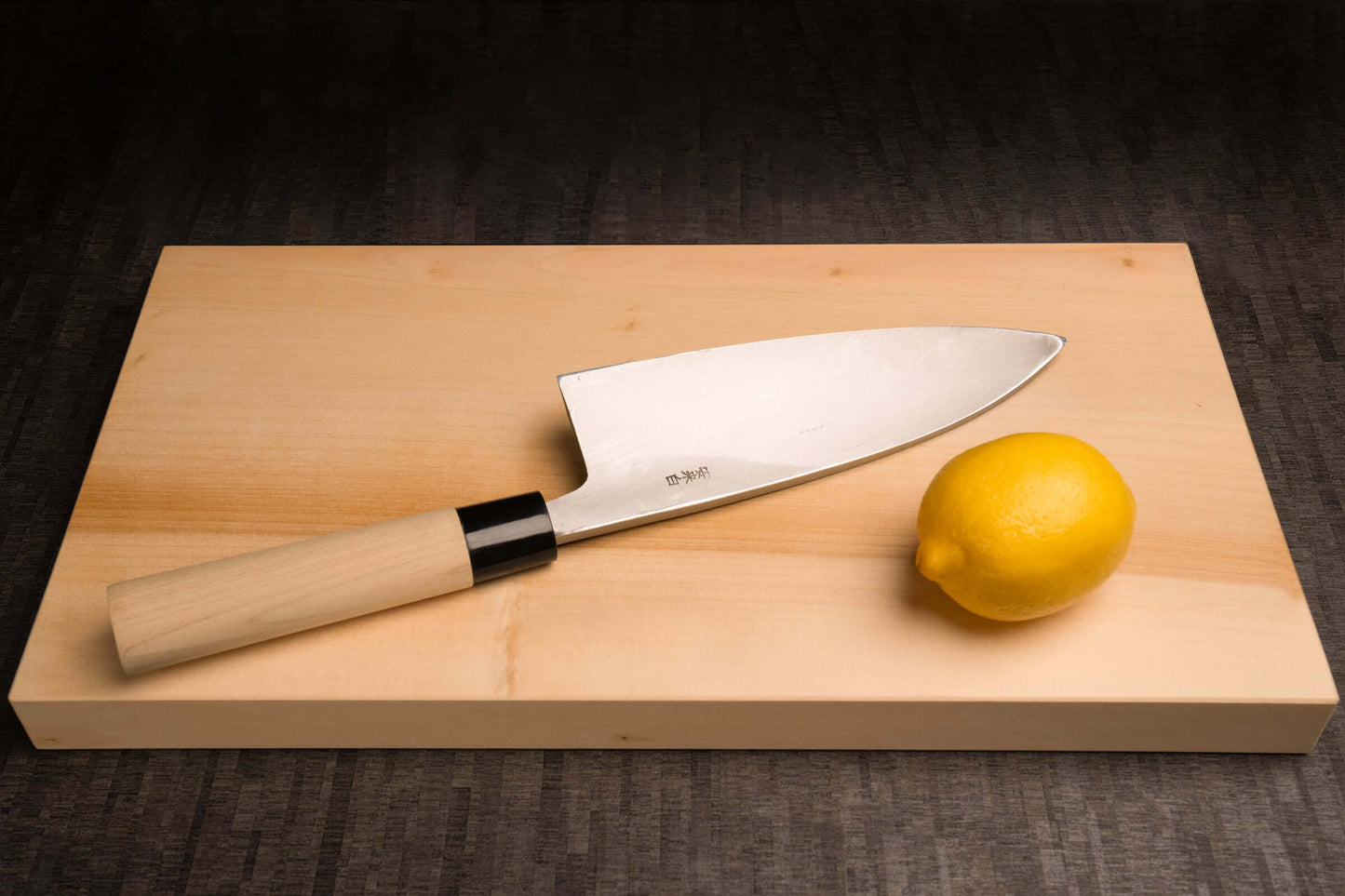 Deba Knife – Shirogami Steel – Natural Wood Handle (165mm / 6.5" or 180mm / 7.1")