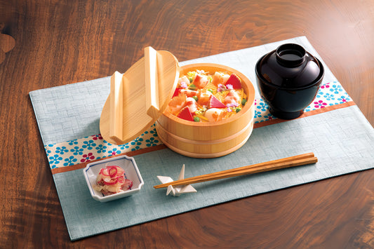 Japanese Kiso Sawara Chirashi Sushi Tub