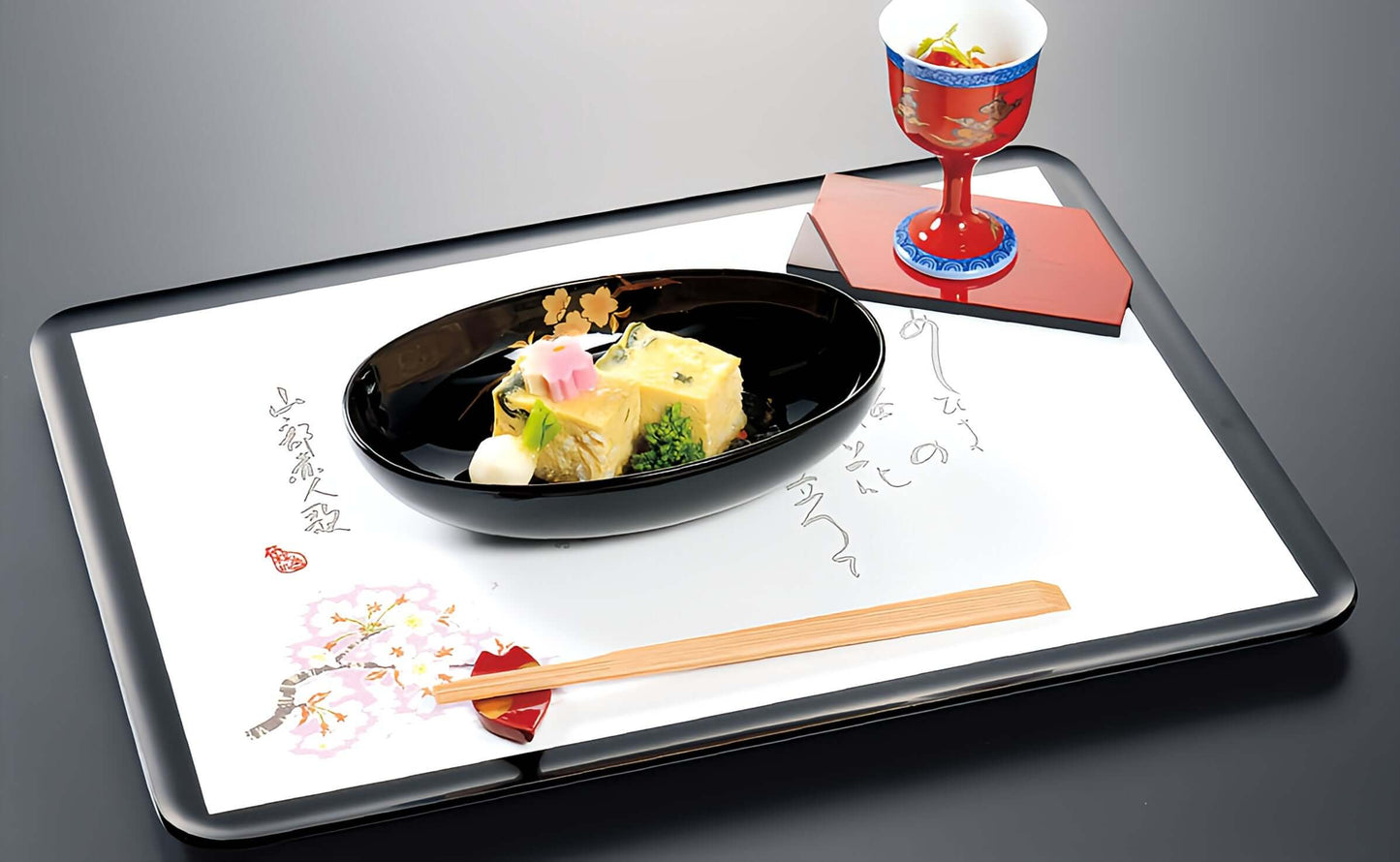 Manyoshu-themed Paper Dining Mat (100 Sheets)