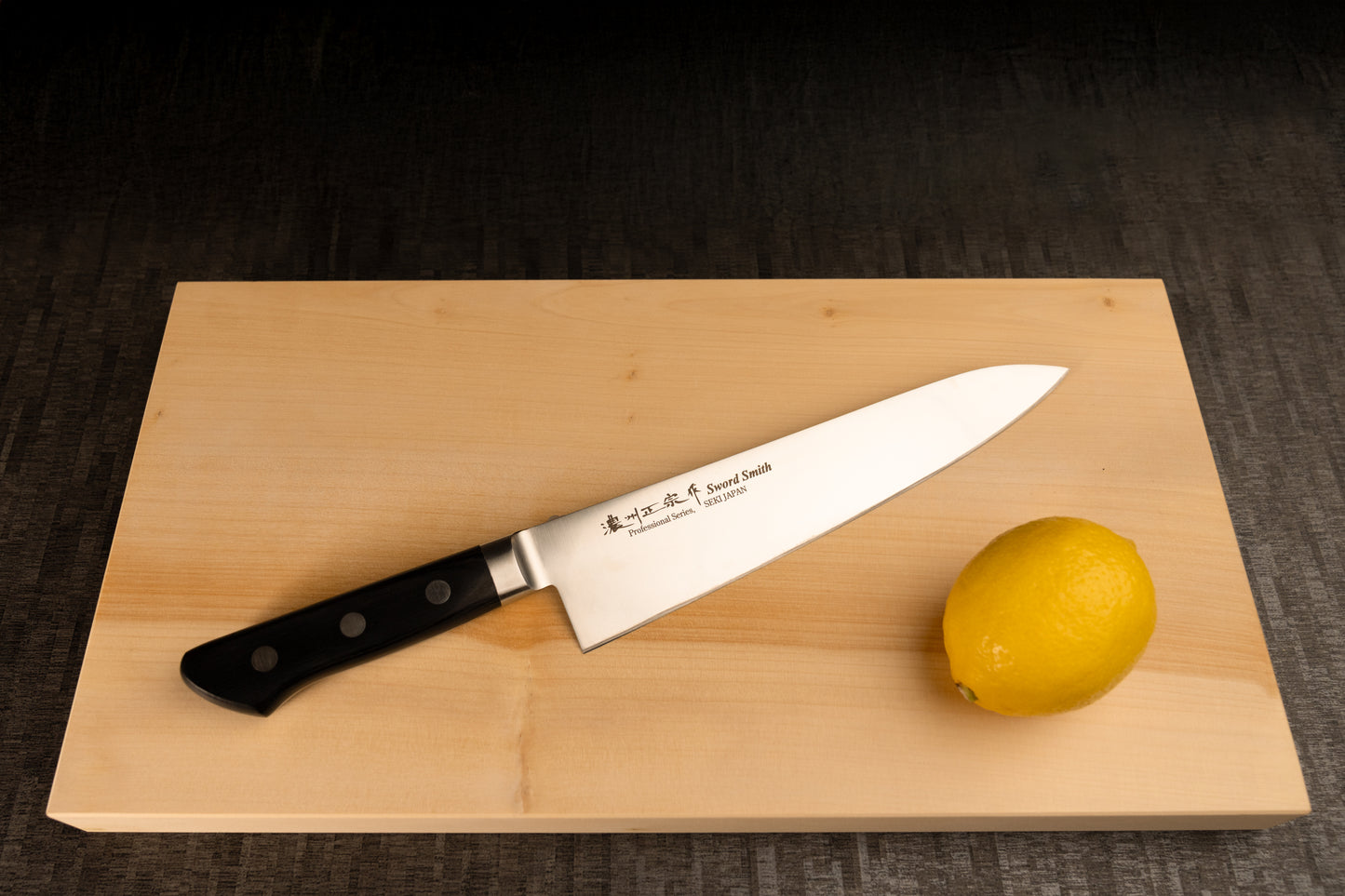 Gyuto Knife 210mm (8.3") – AUS-8 – Black Pakka Wood Handle