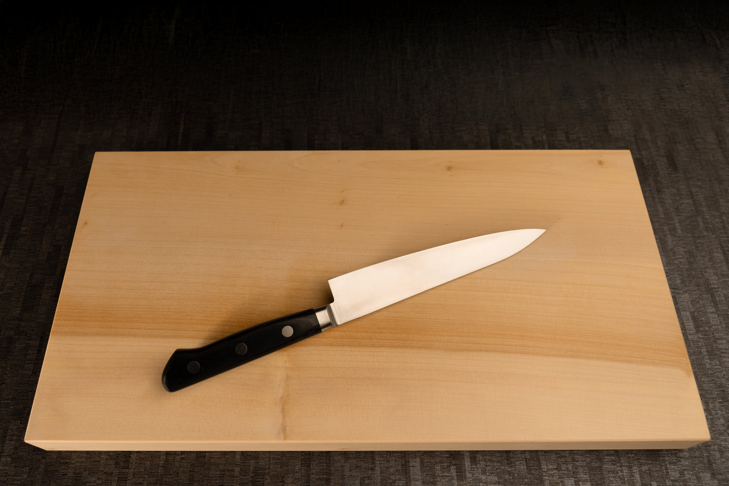 Petty Knife 150mm (5.9") – AUS-8 – Black Pakka Wood Handle