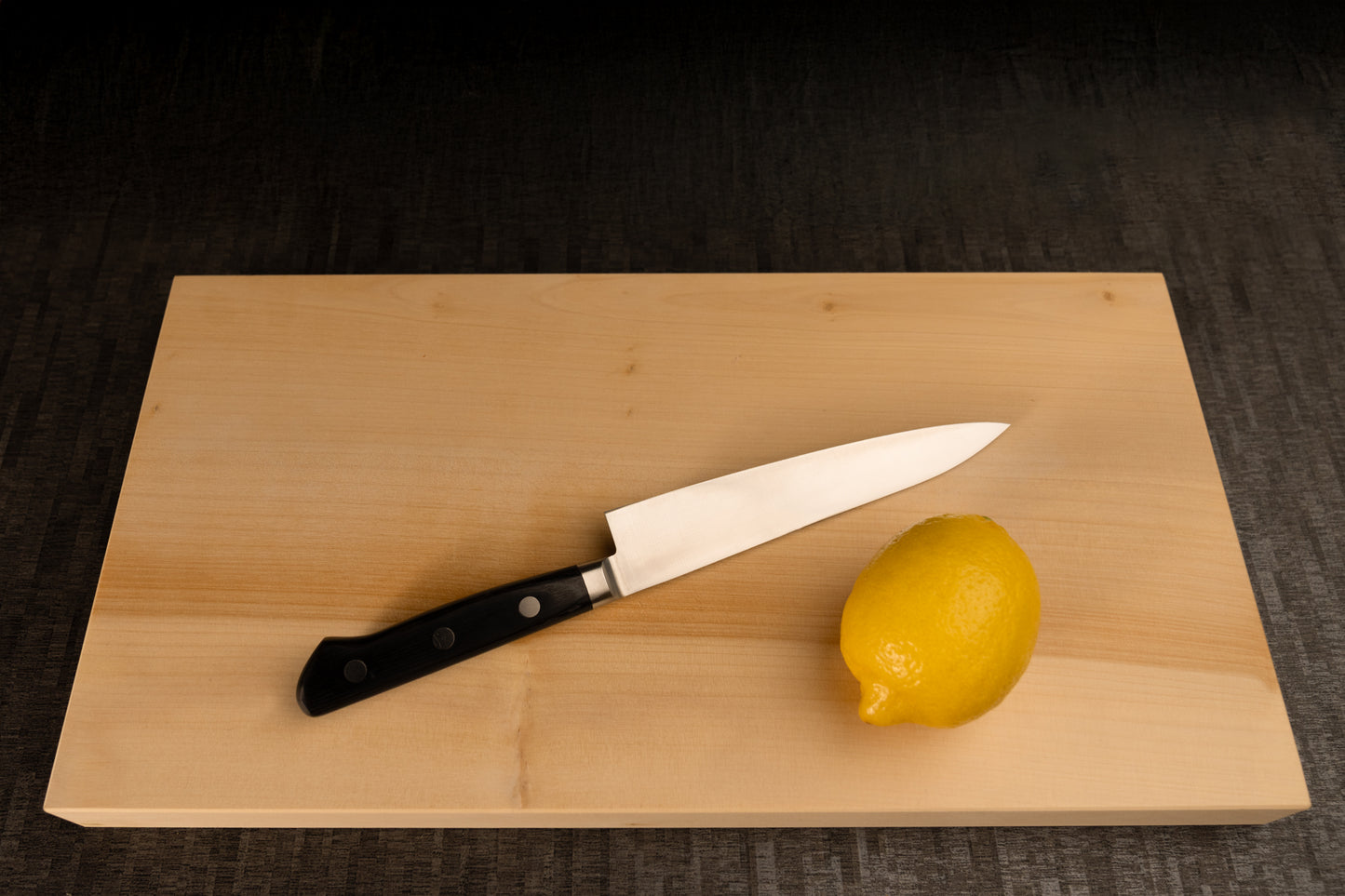 Petty Knife 150mm (5.9") – AUS-8 – Black Pakka Wood Handle