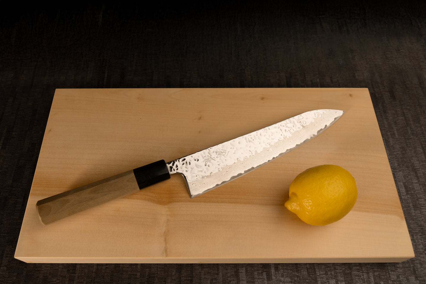 Gyuto Knife 210mm (8.3") – Nickel Damascus – Magnolia Handle