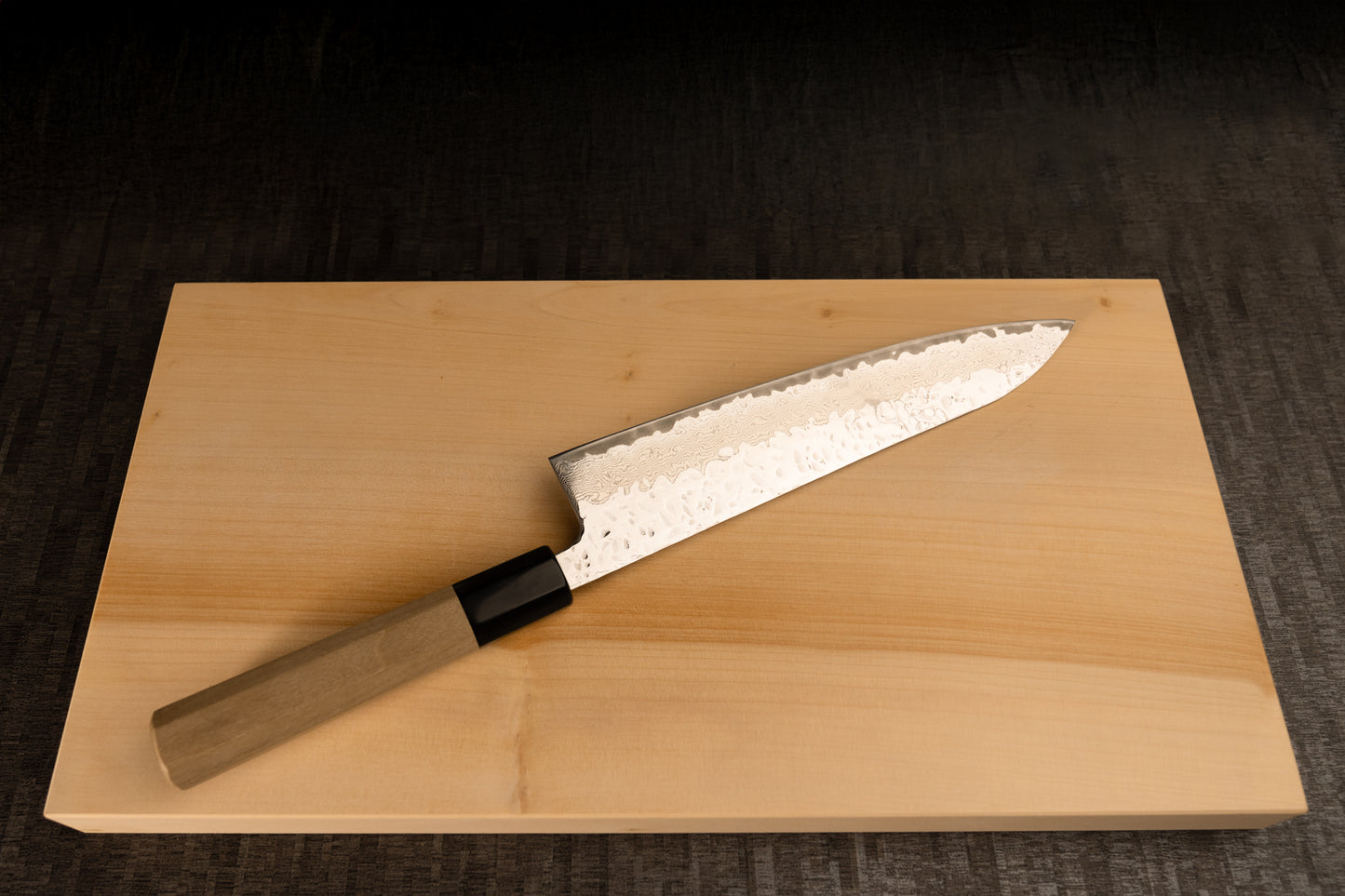 Gyuto Knife 210mm (8.3") – Nickel Damascus – Magnolia Handle
