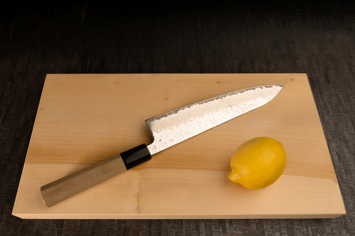 Gyuto Knife 210mm (8.3") – Nickel Damascus – Magnolia Handle