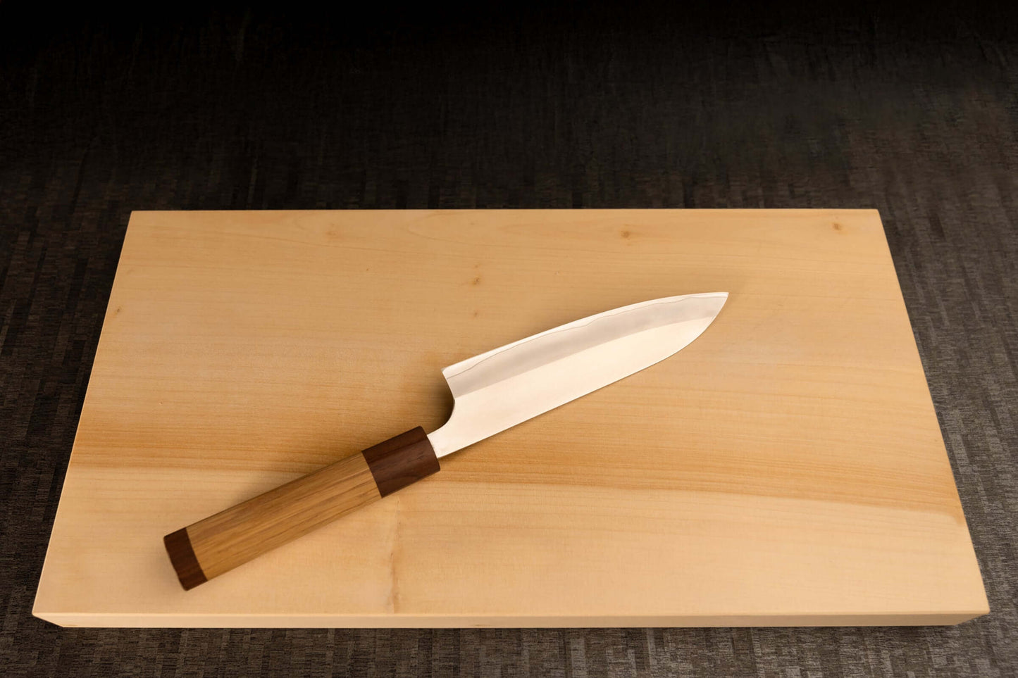 Petty Knife 150mm (5.9") – Hitachi SLD+SUS – Oak & Rare Wood Handle