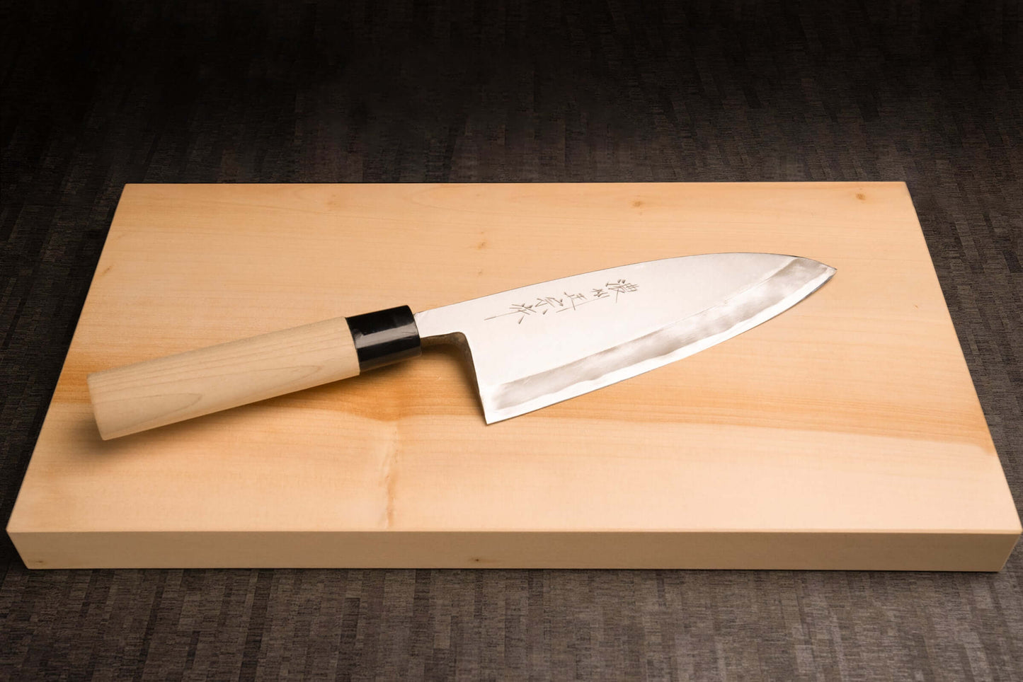 Deba Knife – Shirogami Steel – Natural Wood Handle (165mm / 6.5" or 180mm / 7.1")