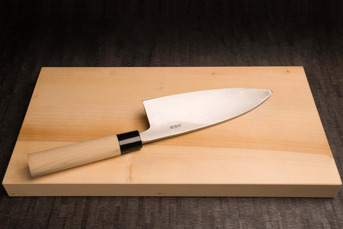Deba Knife – Shirogami Steel – Natural Wood Handle (165mm / 6.5" or 180mm / 7.1")