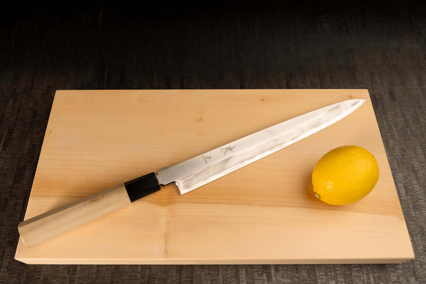 Sashimi Knife 270mm (10.6") – High-Grade Stainless Steel – Natural Wood Handle – One-of-a-Kind (Yanagiba Style)