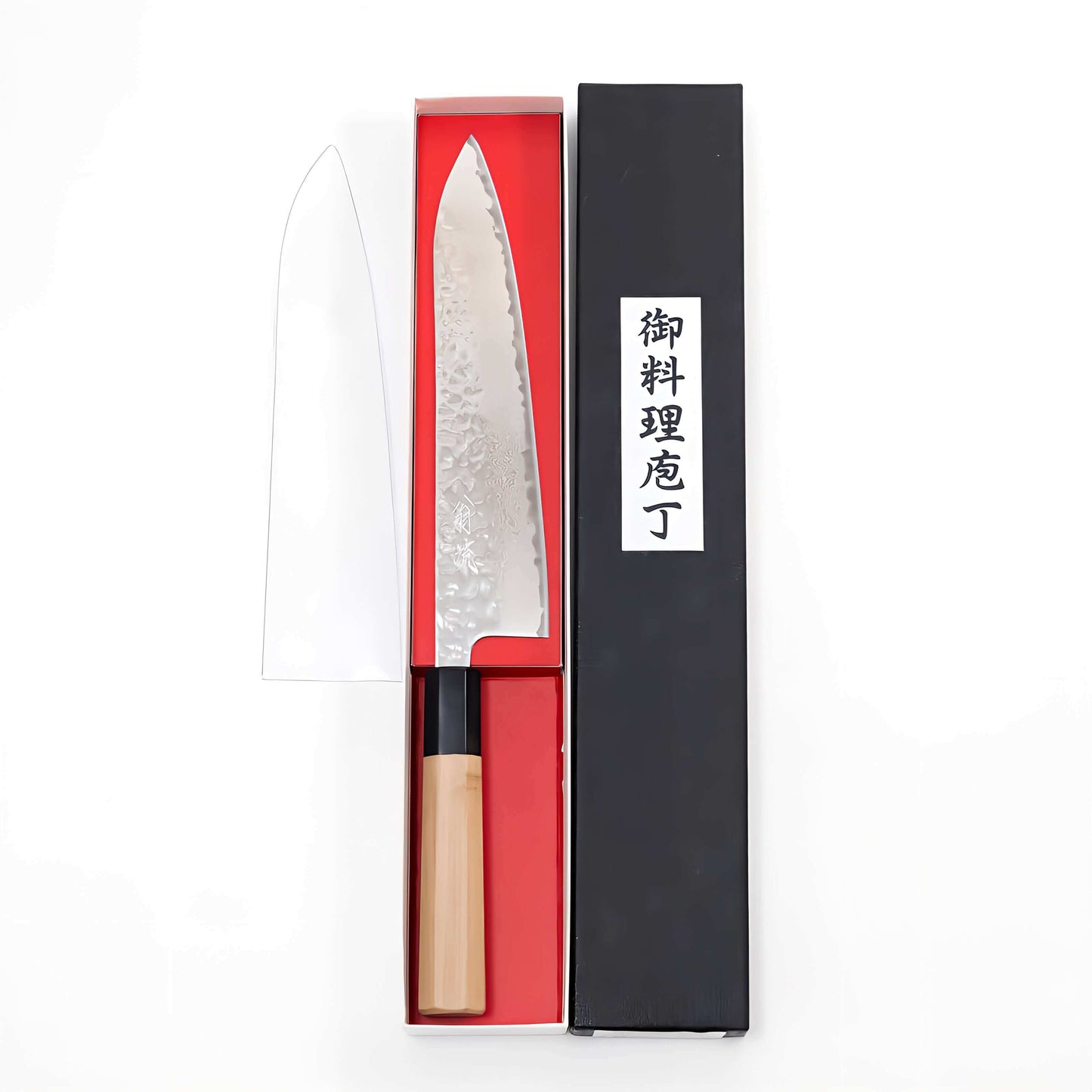 OUL 10A Nickel Damascus Japanese Chef's Knife 210 Magnolia Handle | Samurai Masterpieces