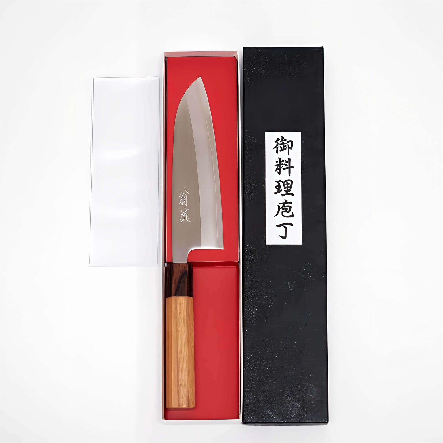 OUL White 1 Japanese Santoku Knife 165 Keyaki Handle | Samurai Masterpieces