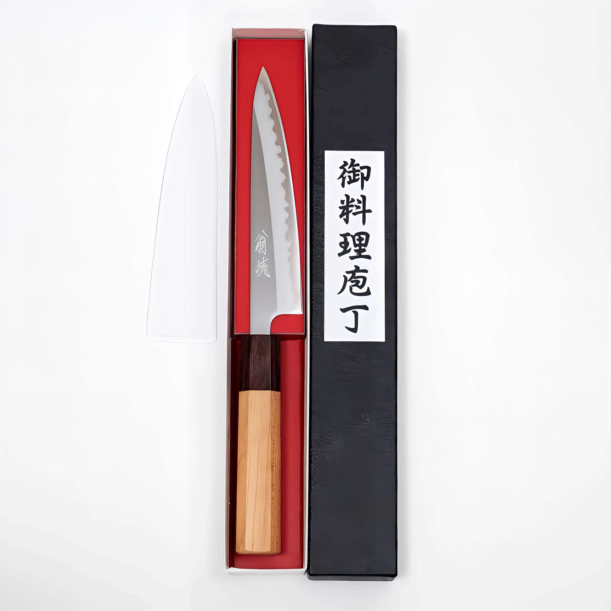 OUL White 1 Japanese Petty Knife 135 Keyaki Handle | Samurai Masterpieces