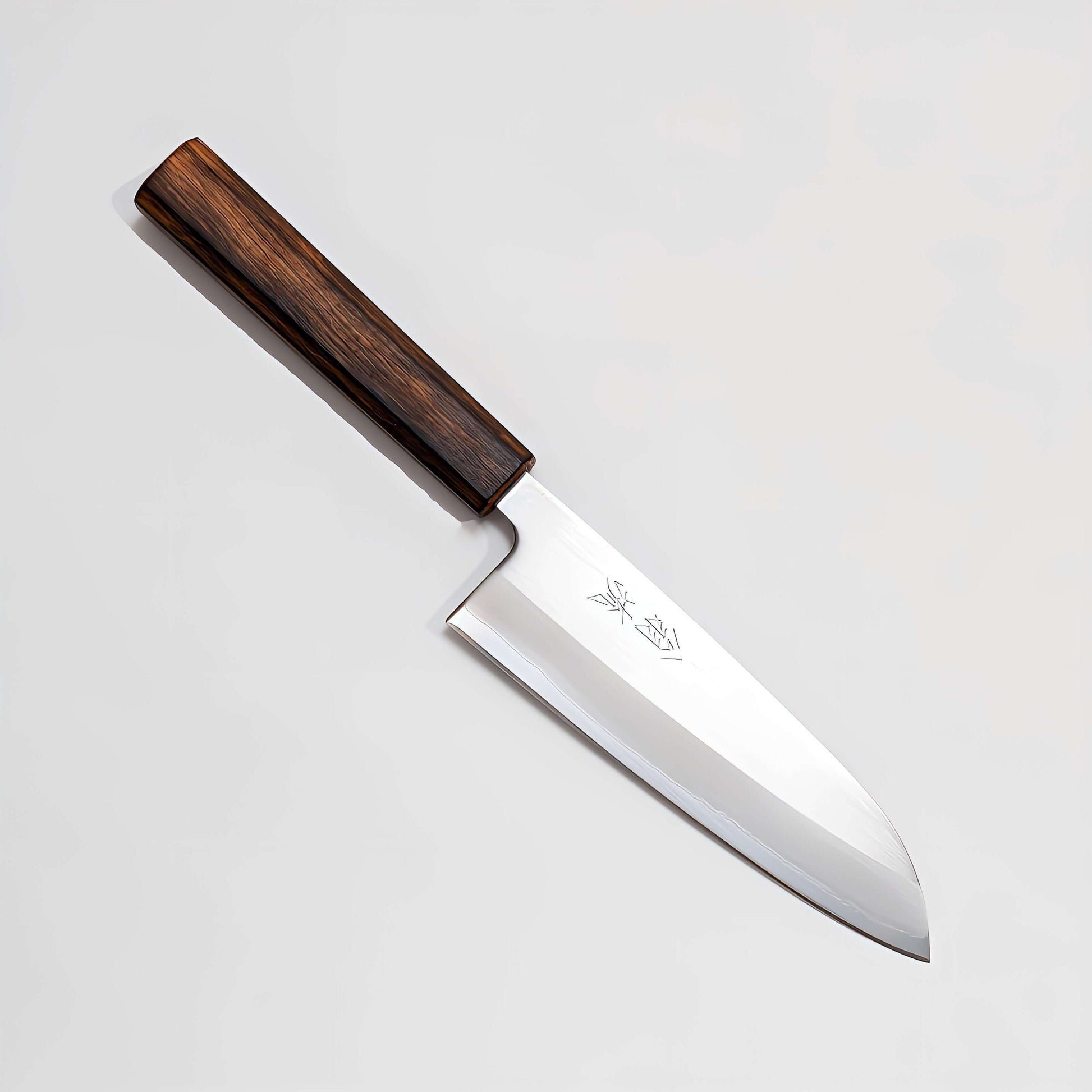 OUL White1 Japanese Santoku Knife 165 Burnt Oak Handle | Samurai Masterpieces