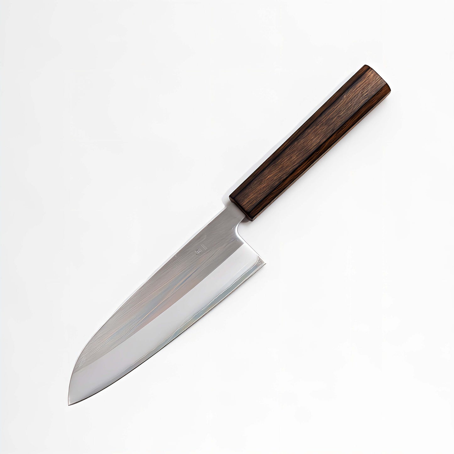 OUL White1 Japanese Santoku Knife 165 Burnt Oak Handle | Samurai Masterpieces