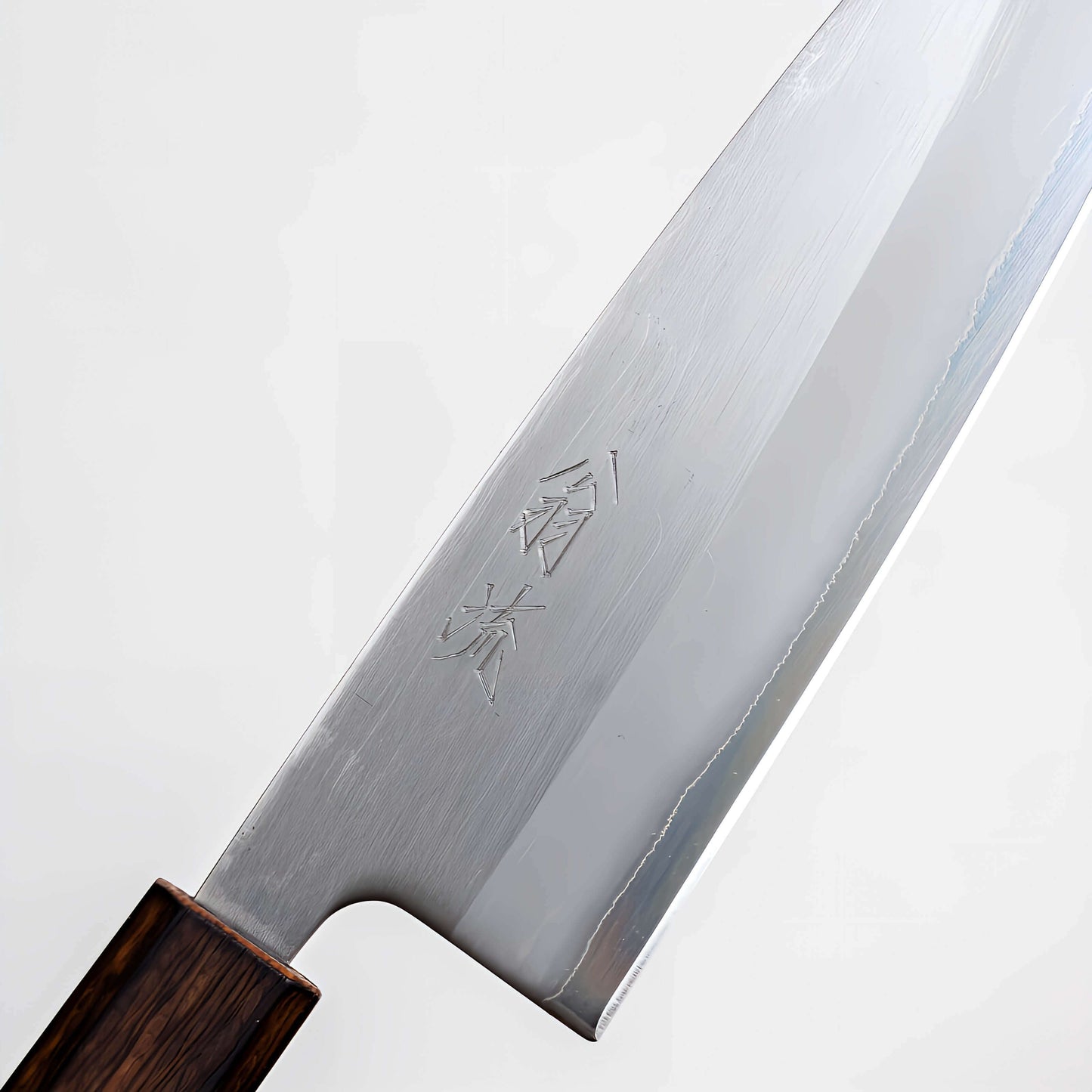 OUL White1 Japanese Santoku Knife 165 Burnt Oak Handle | Samurai Masterpieces