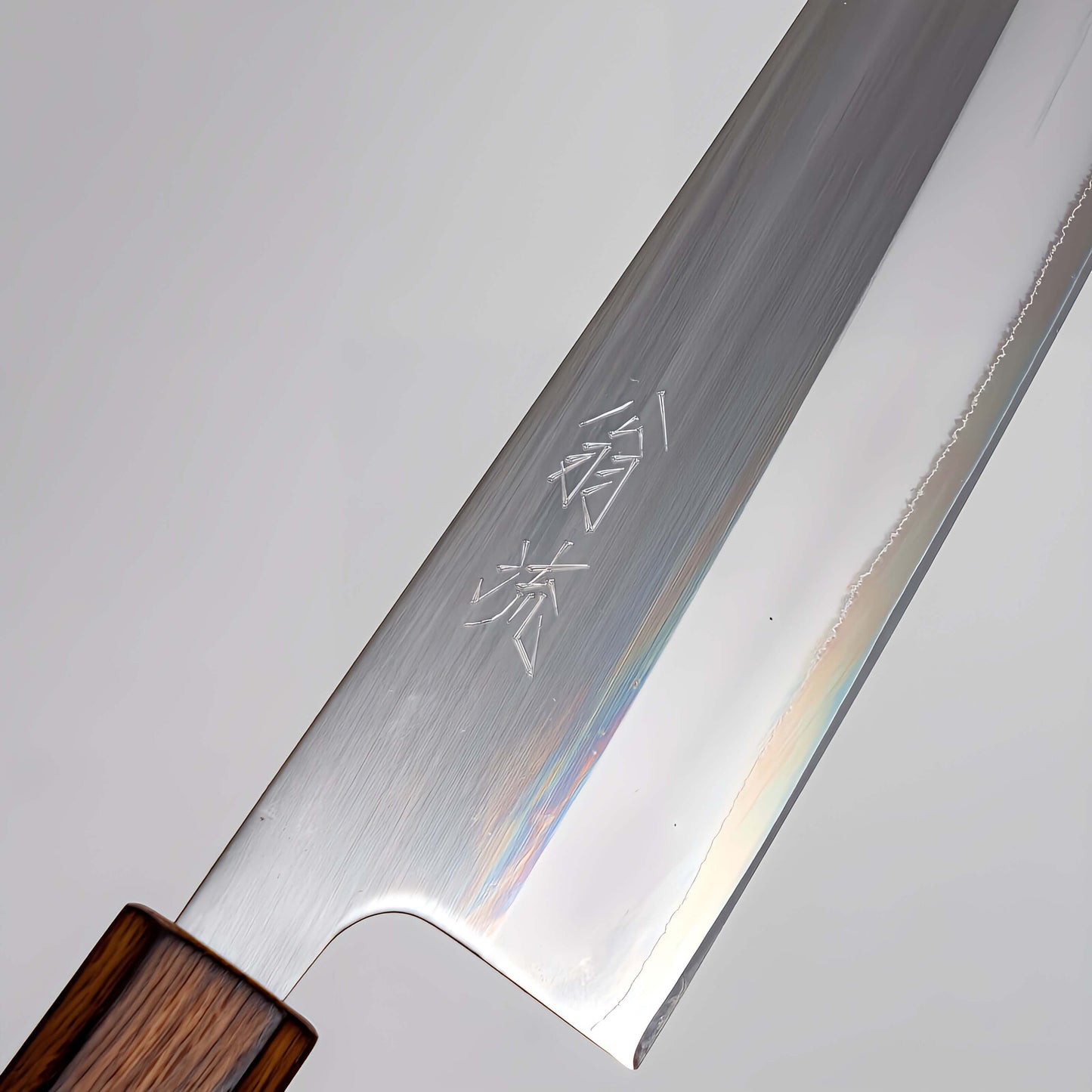 OUL White1 Japanese Chef's Knife 210 Burnt Oak Handle | Samurai Masterpieces