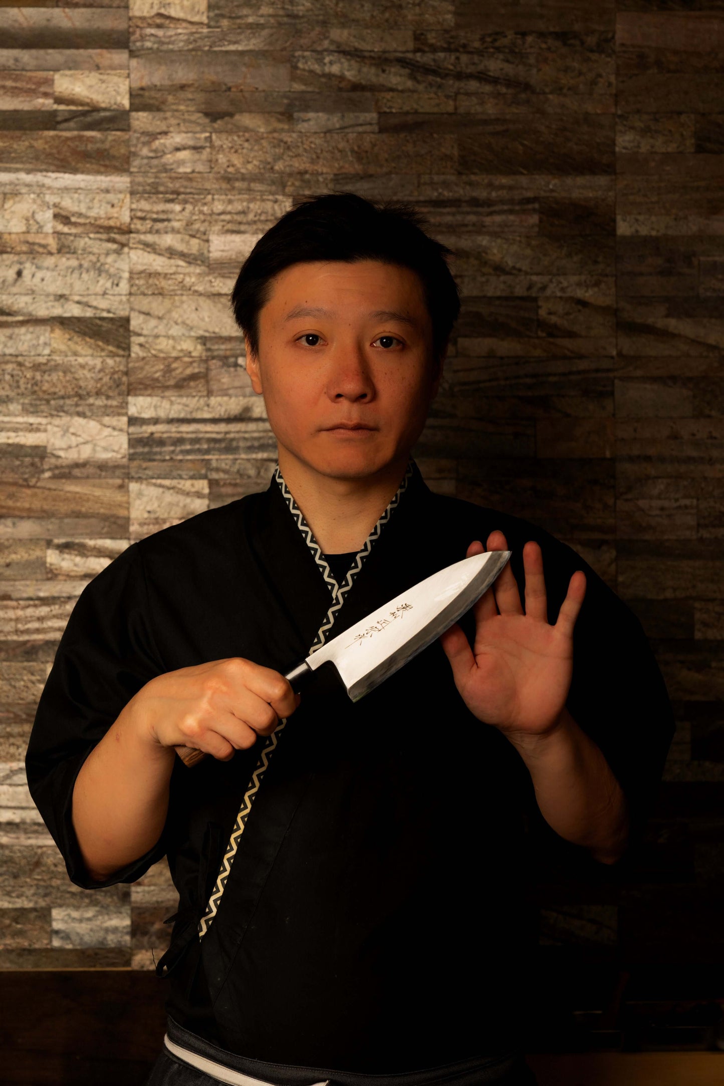 Deba Knife – Aogami Steel – Wenge Wood Handle (165mm / 6.5" or 180mm / 7.1")