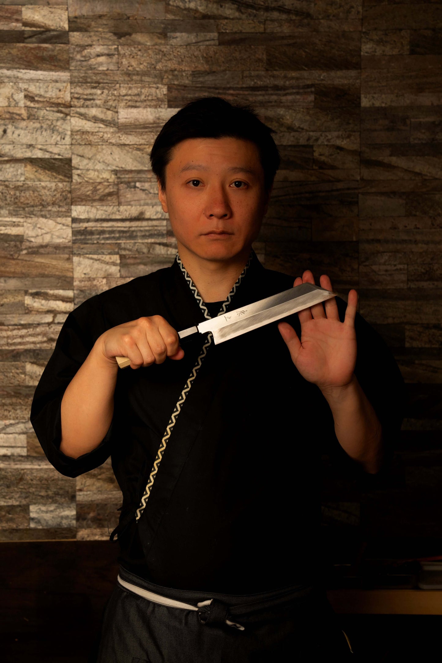 Decorative Carving Knife 210mm (8.3") – High-Grade Stainless Steel – Natural Wood Handle – One-of-a-Kind