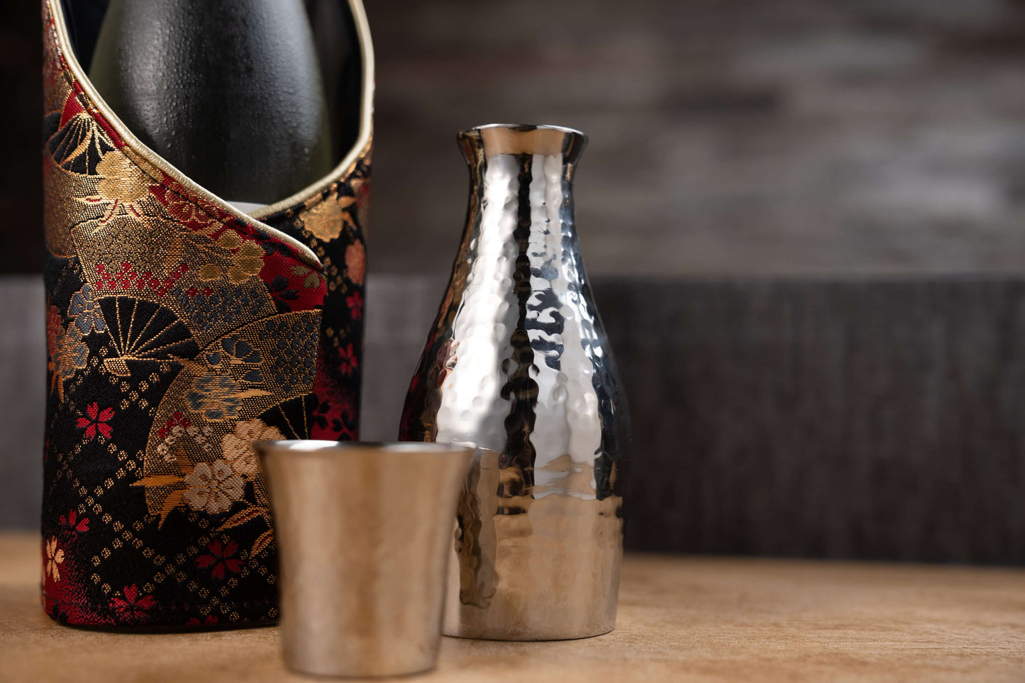 Enfriador de botellas textil japonés Nishijin