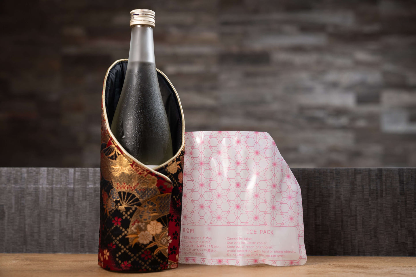 Rafraîchisseur de bouteille textile japonais Nishijin