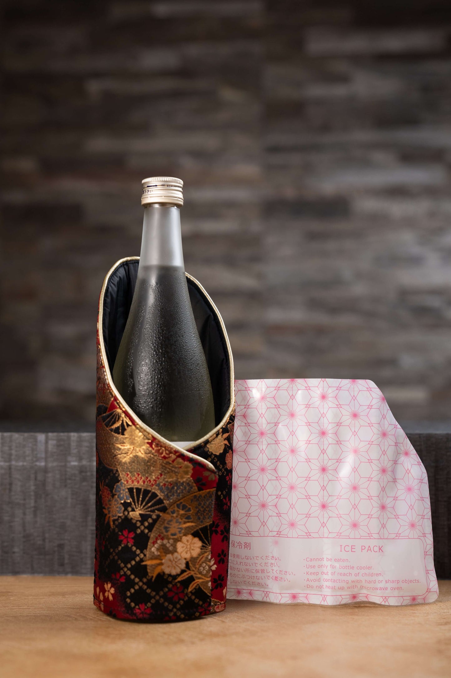 Rafraîchisseur de bouteille textile japonais Nishijin