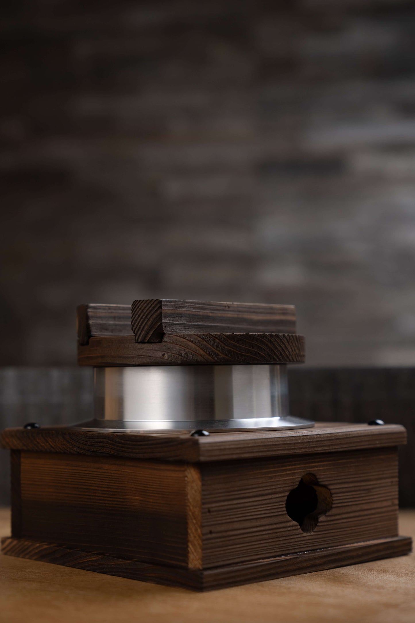 Molde de sushi prensado de ciprés japonés