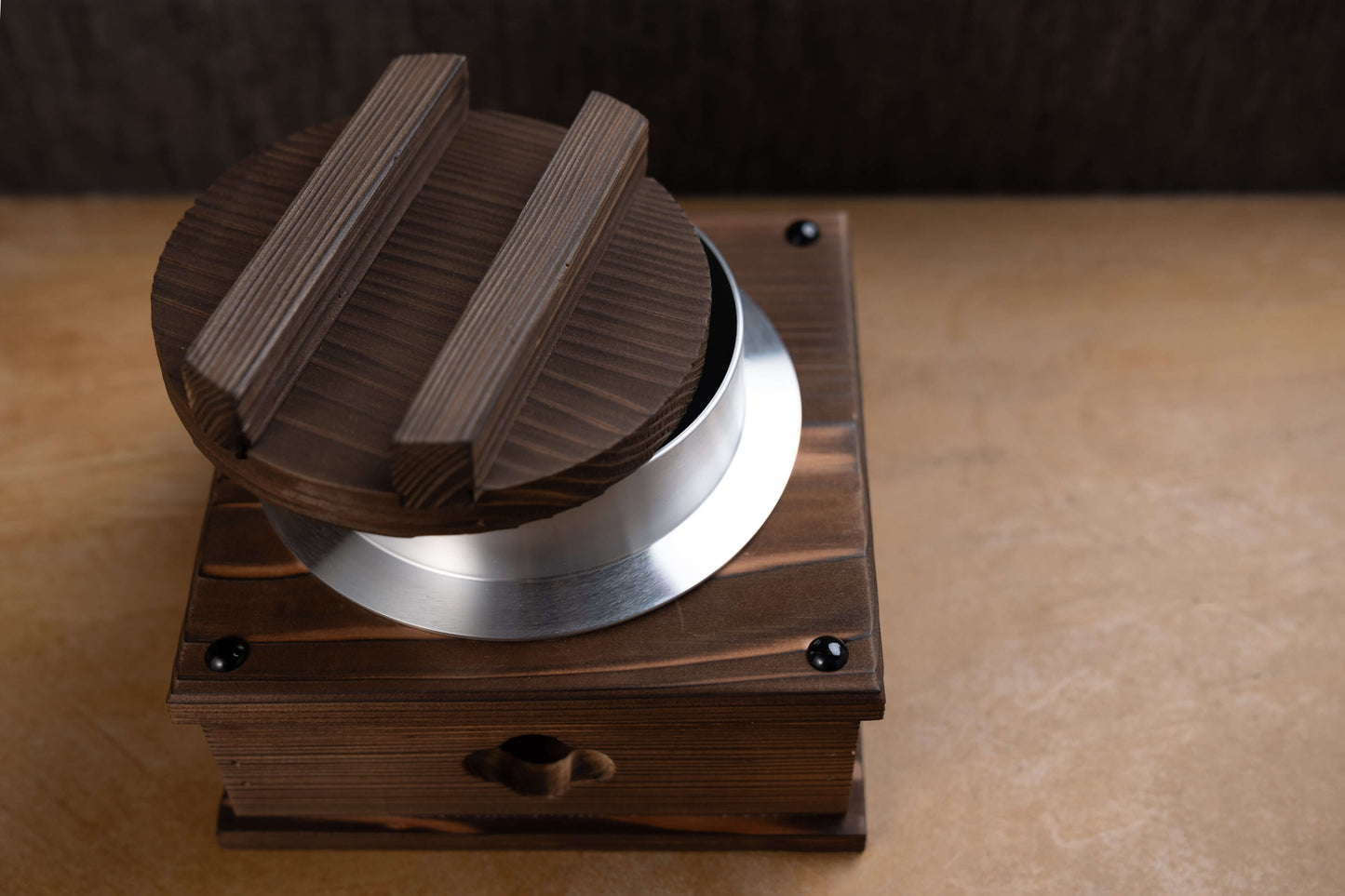 Molde de sushi prensado de ciprés japonés