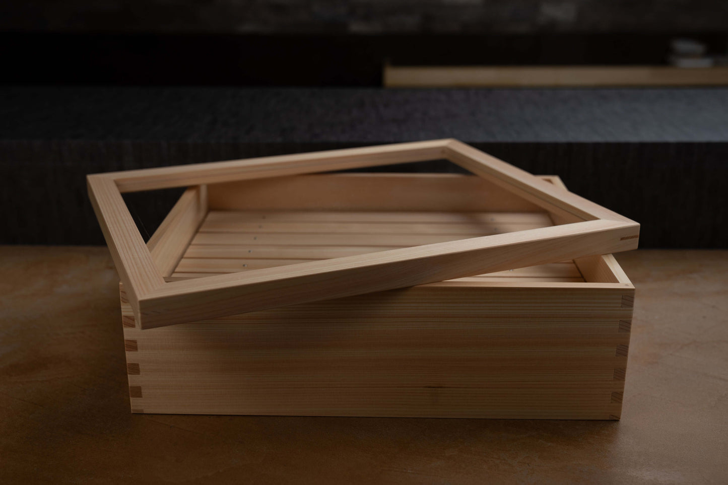 Tina de arroz japonesa Kiso Sawara Edo