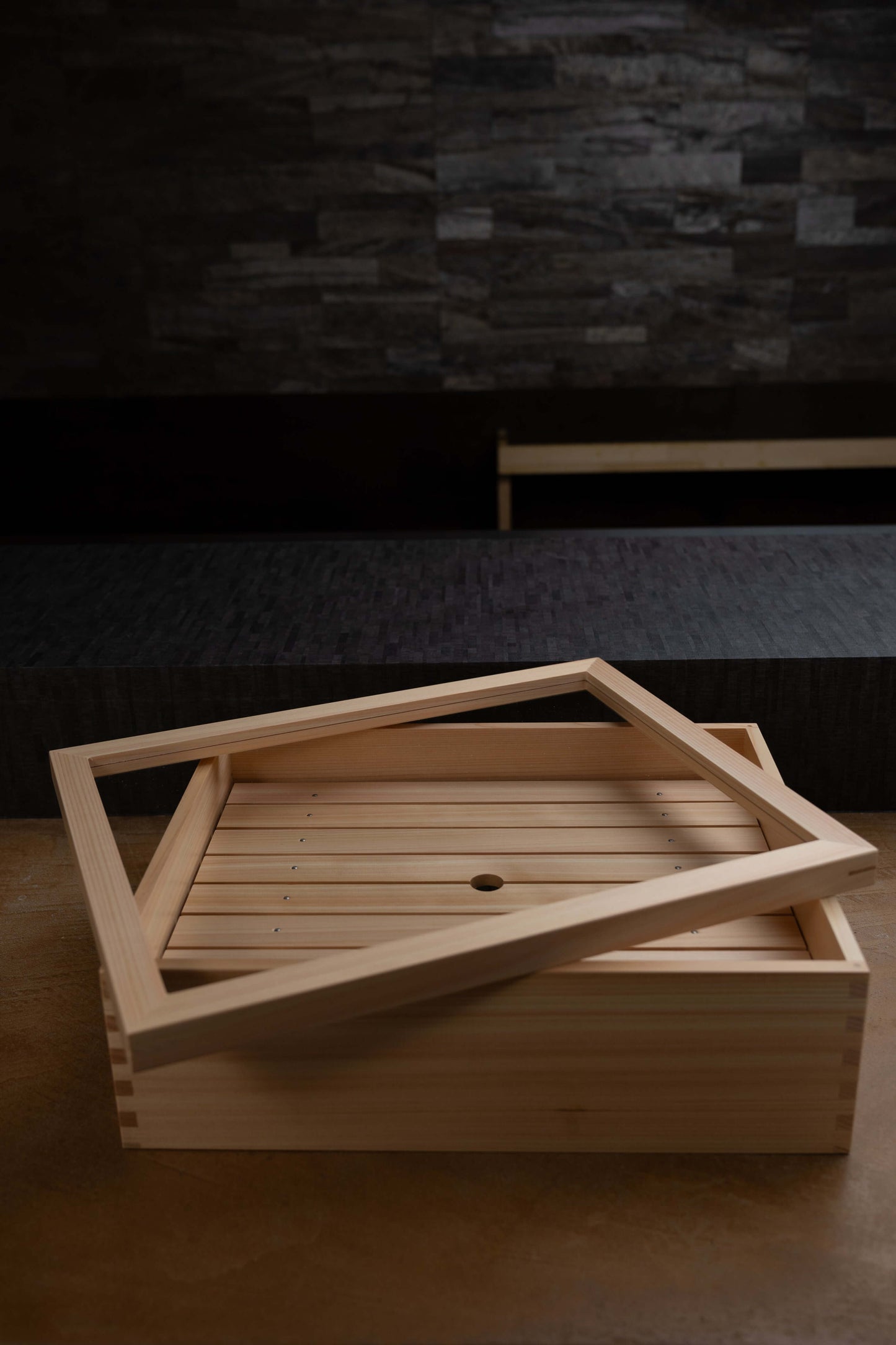 Tina de arroz japonesa Kiso Sawara Edo