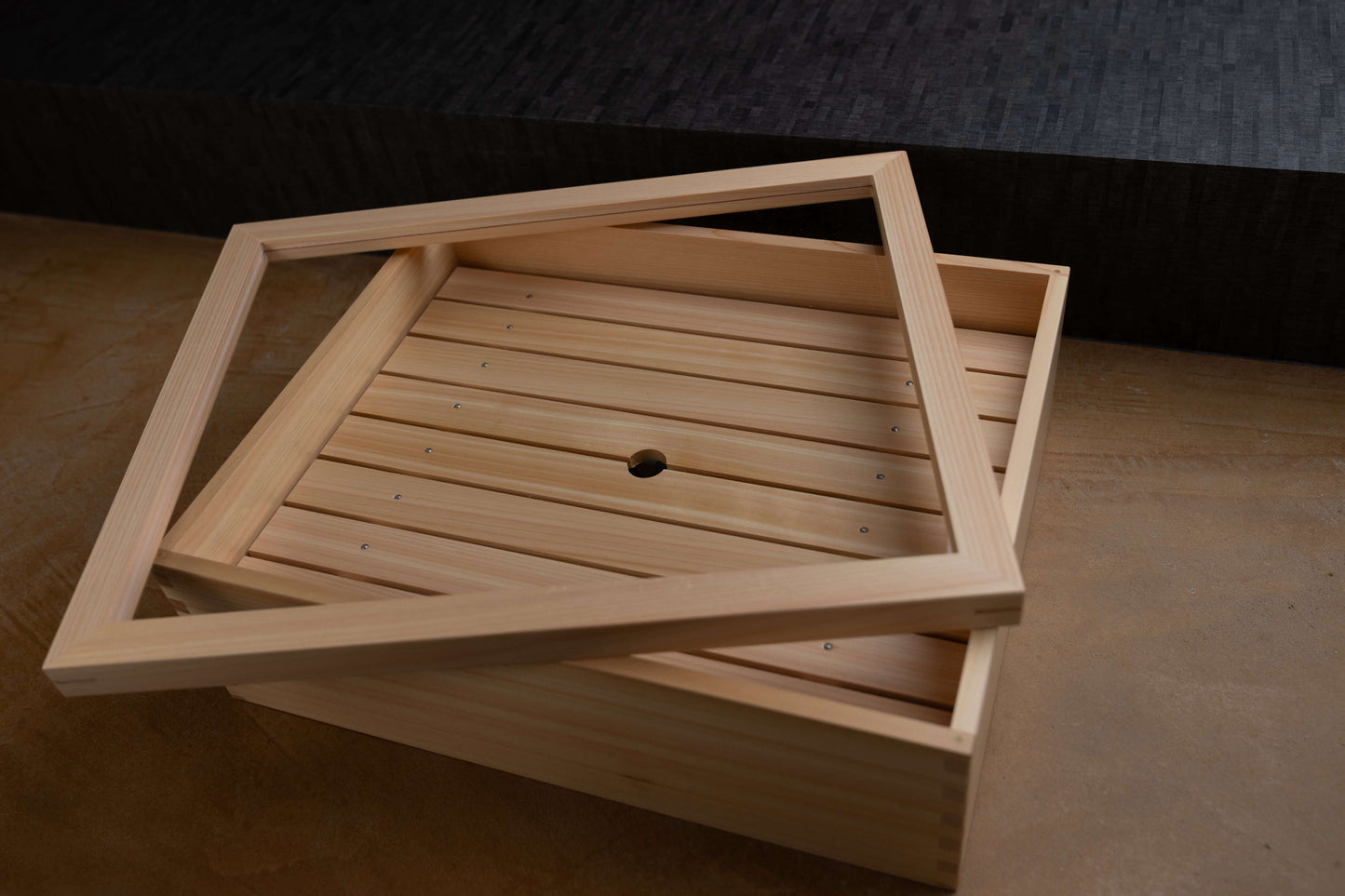 Tina de arroz japonesa Kiso Sawara Edo