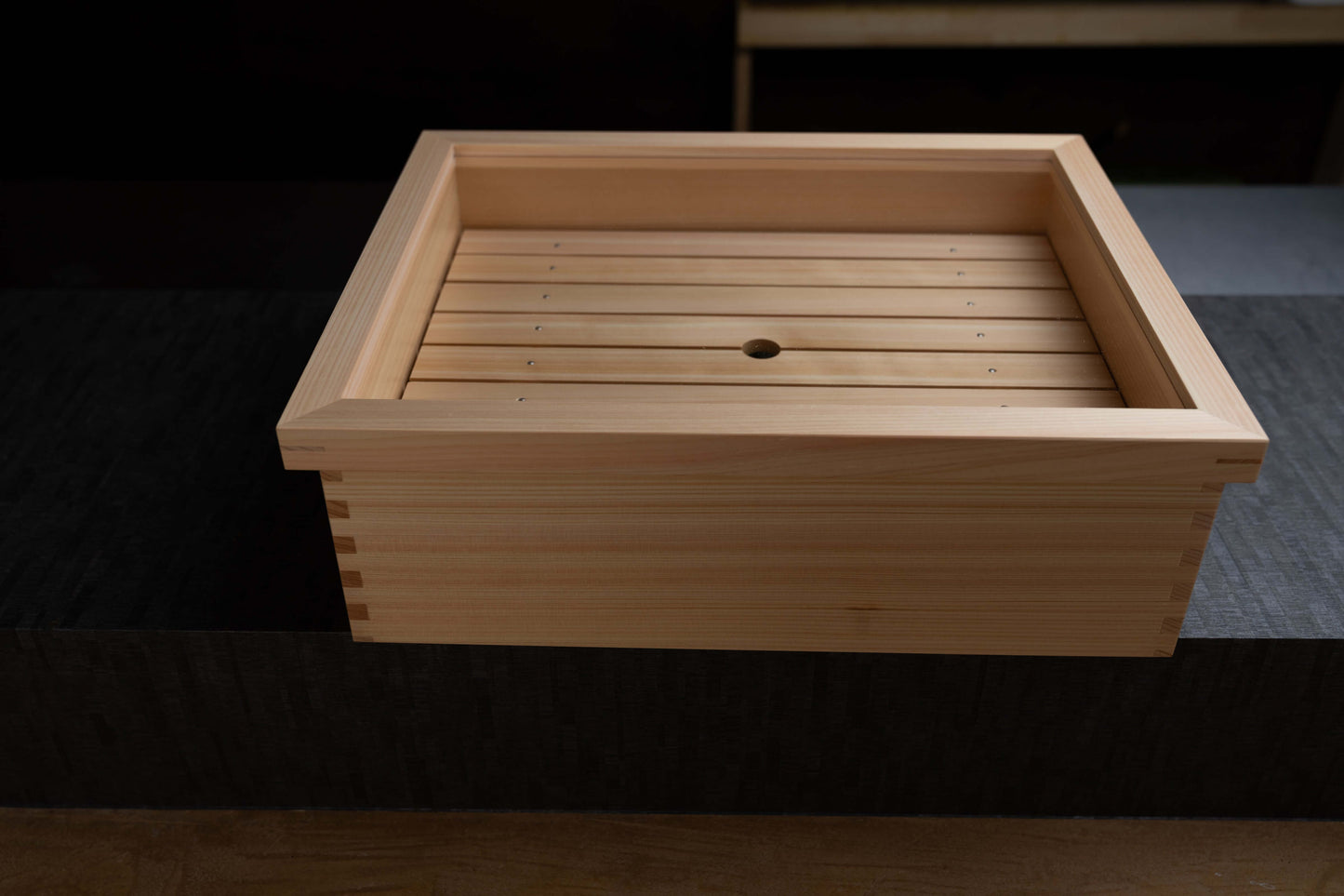 Tina de arroz japonesa Kiso Sawara Edo