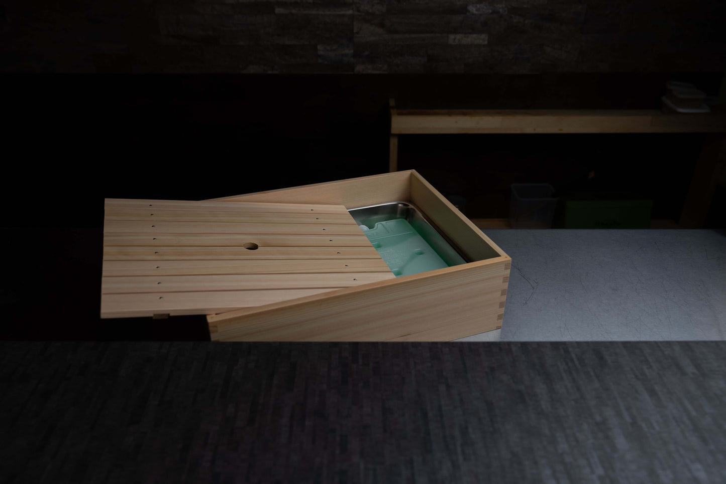 Tina de arroz japonesa Kiso Sawara Edo