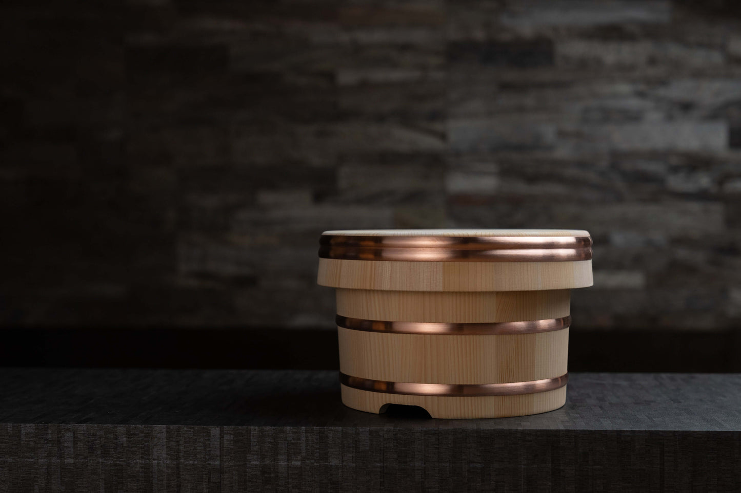 Tina de arroz japonesa Kiso Sawara Edo