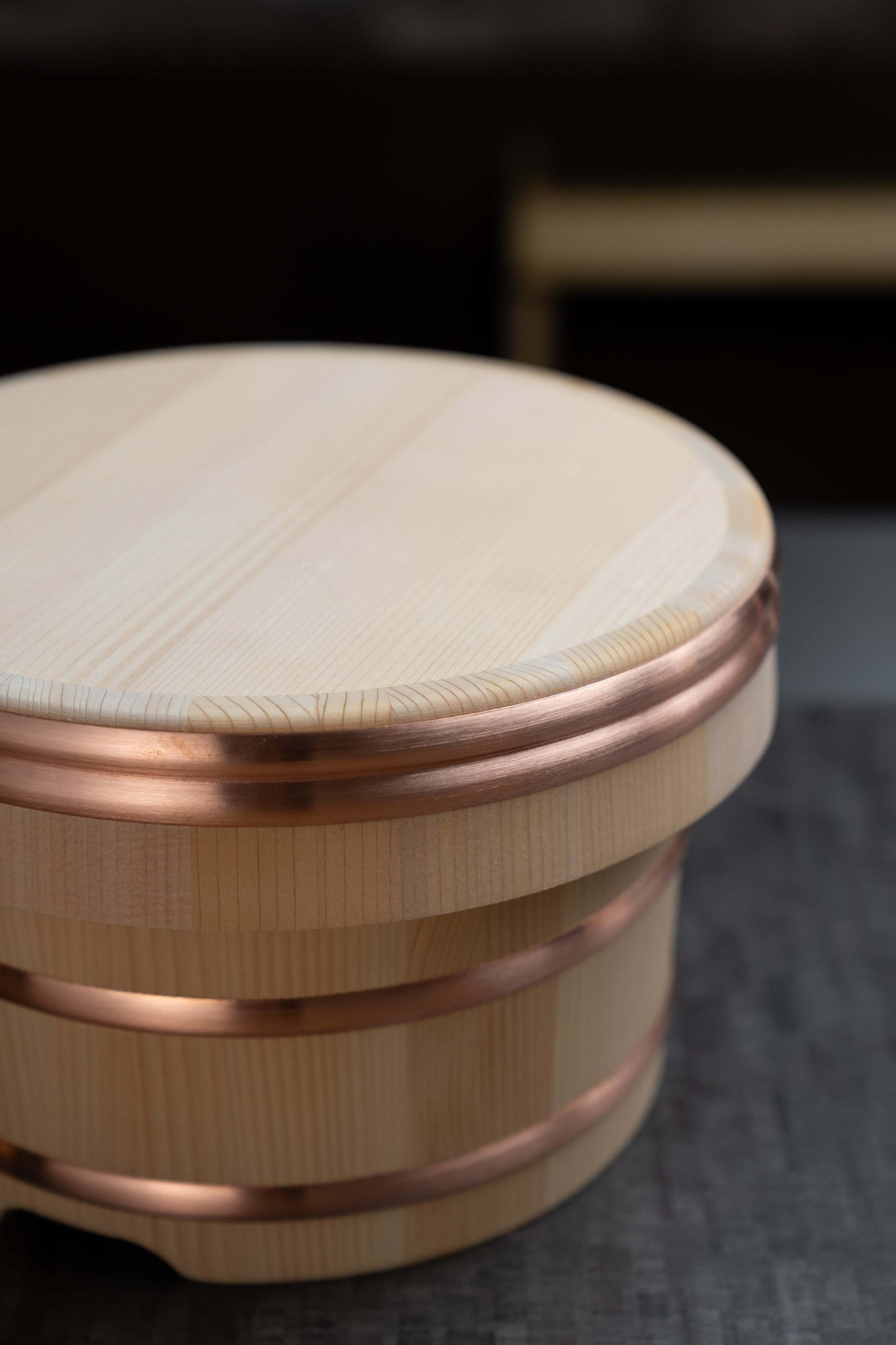 Tina de arroz japonesa Kiso Sawara Edo