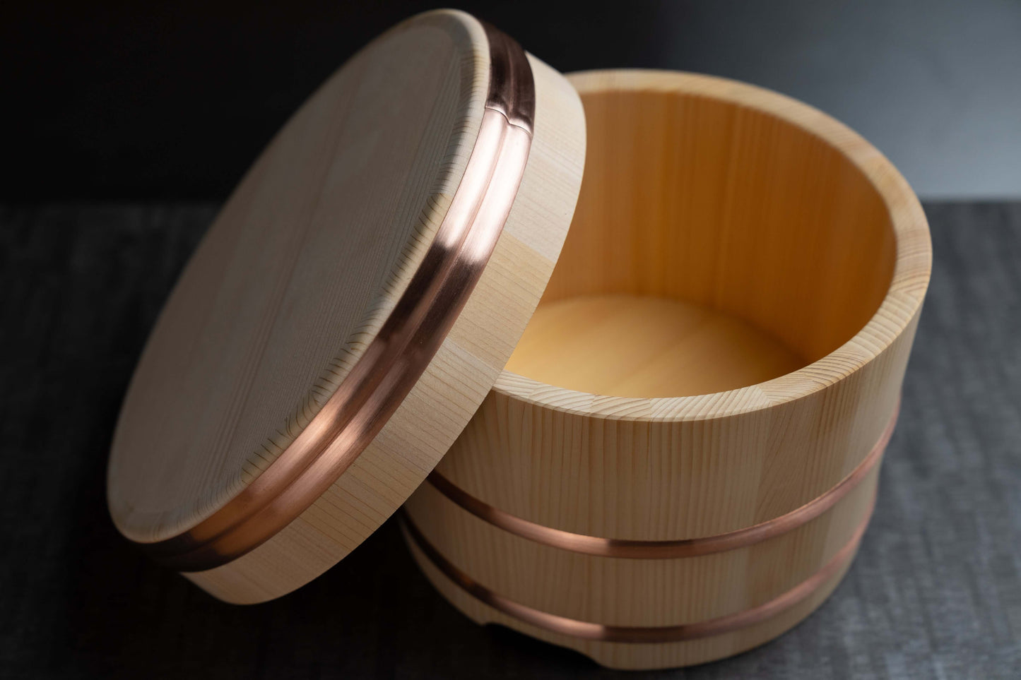 Tina de arroz japonesa Kiso Sawara Edo