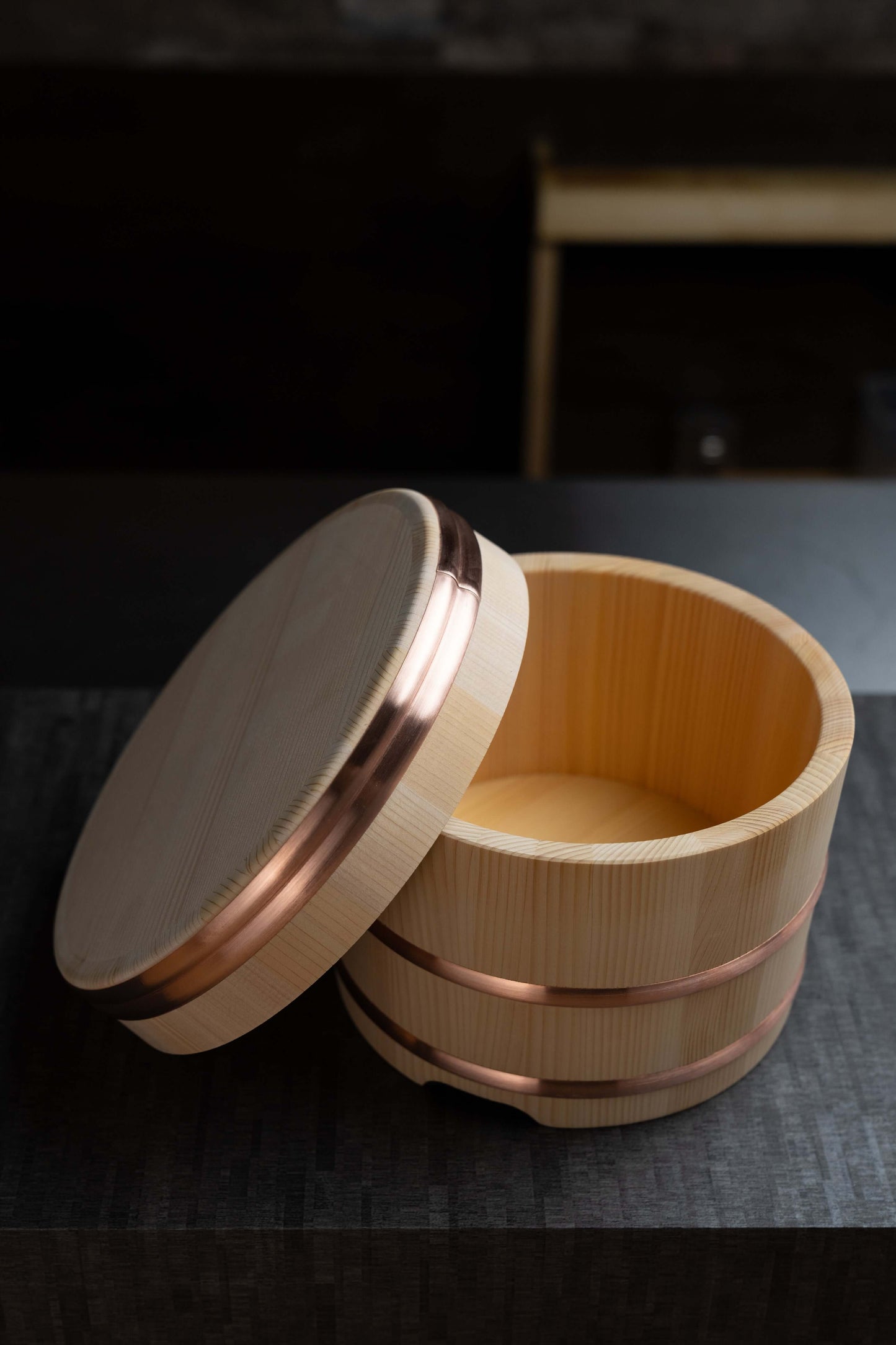 Tina de arroz japonesa Kiso Sawara Edo