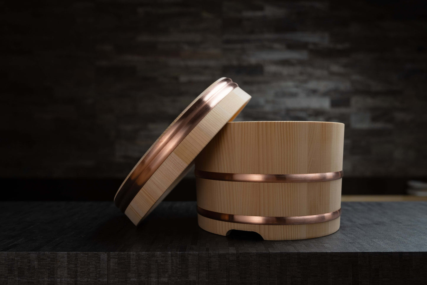 Tina de arroz japonesa Kiso Sawara Edo