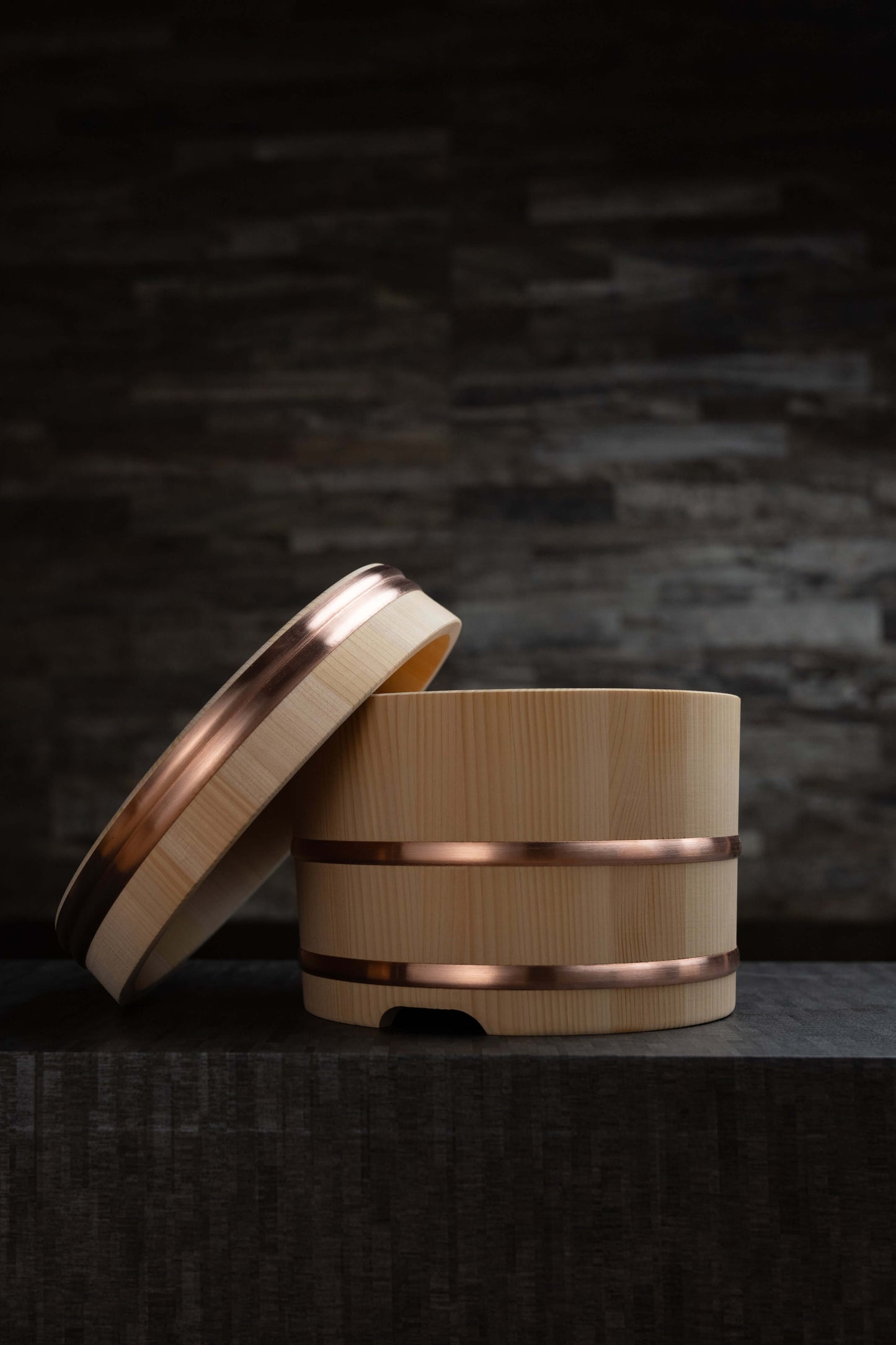 Tina de arroz japonesa Kiso Sawara Edo