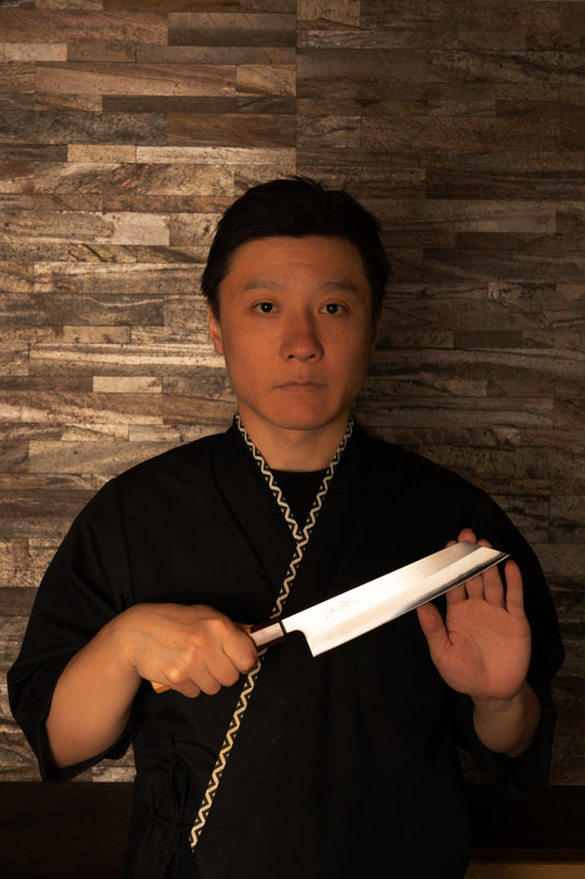 Gyuto Knife 210mm (8.3") – Shirogami No.1 – Keyaki Handle