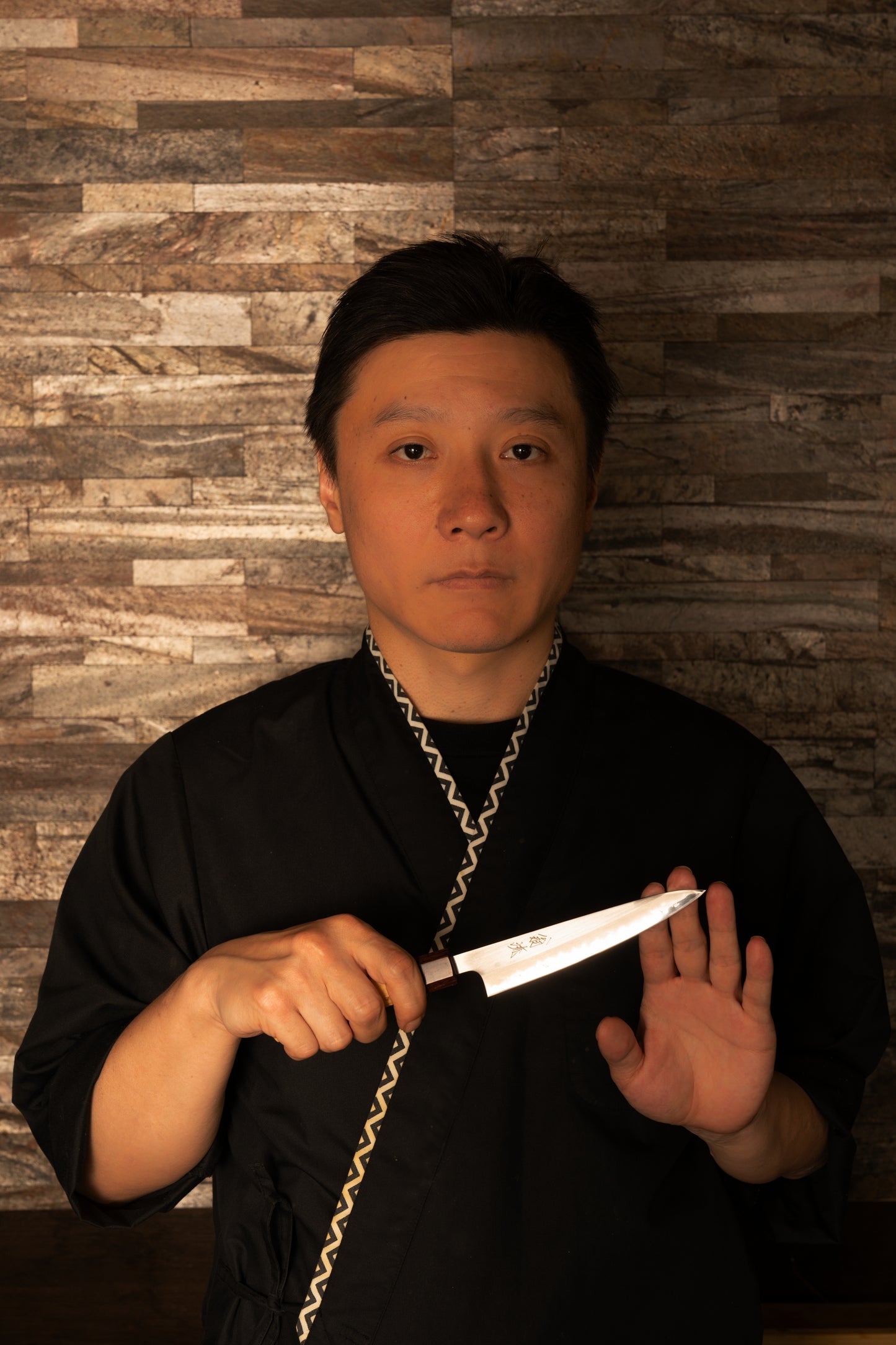 Petty Knife 135mm (5.3") – Shirogami No.1 – Keyaki Handle