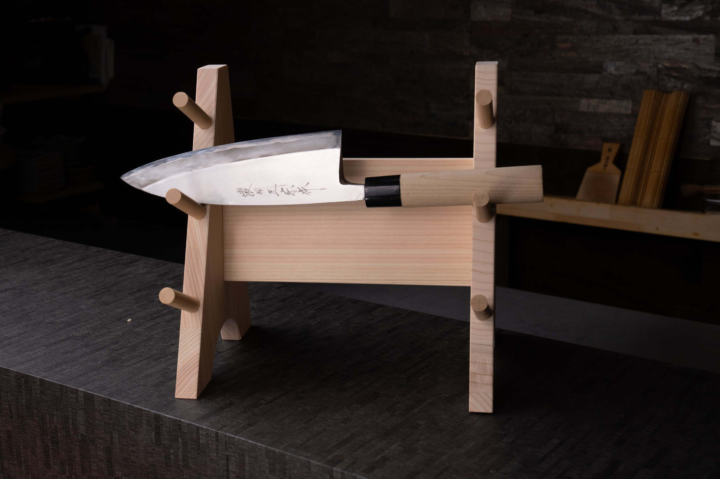 Deba Knife – Shirogami Steel – Natural Wood Handle (165mm / 6.5" or 180mm / 7.1")