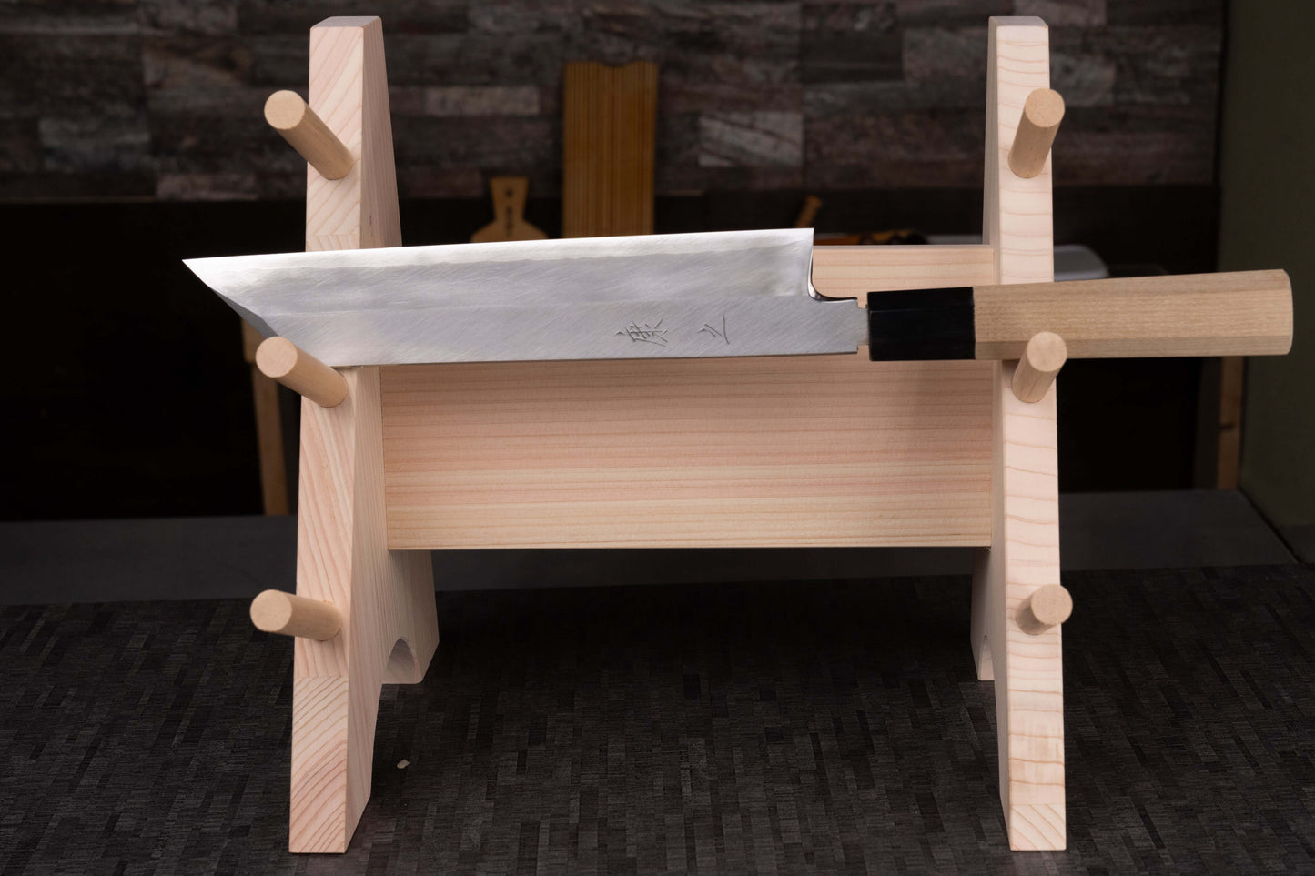 Decorative Carving Knife 210mm (8.3") – High-Grade Stainless Steel – Natural Wood Handle – One-of-a-Kind