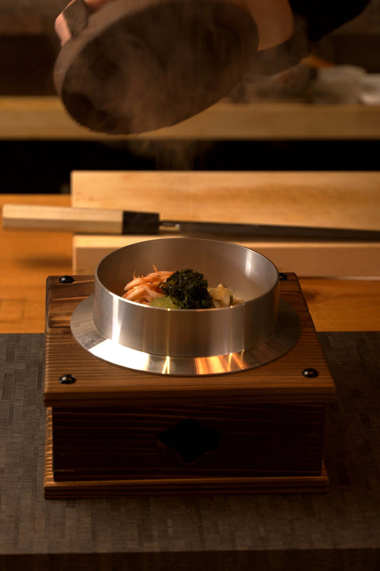 Molde de sushi prensado de ciprés japonés